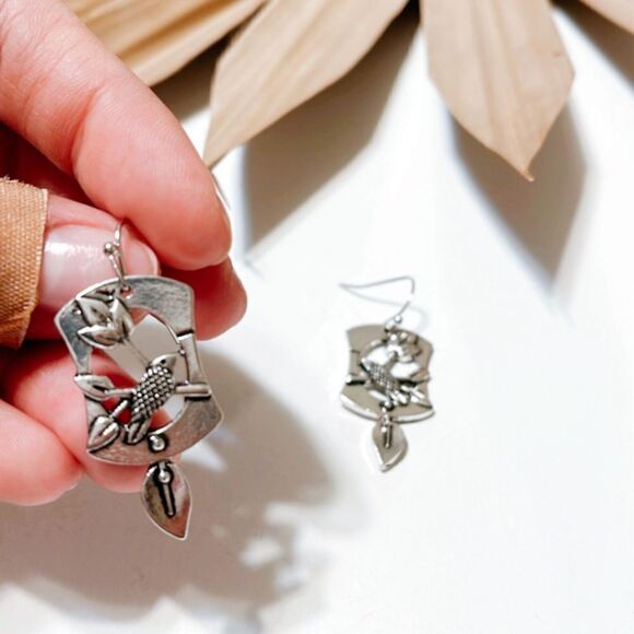 Boho bird earrings N366 - Picture 4 of 4